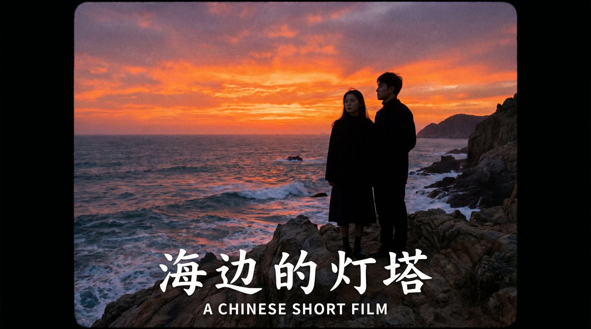 海角获奖短片视频《海边的灯塔》